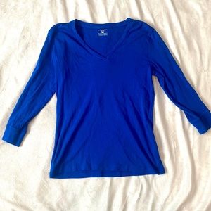 Blue 3/4 sleeve -medium